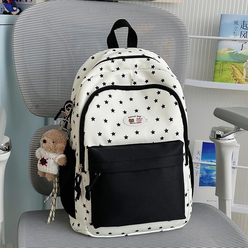 Schoolbag Japanese Candy Color Small Fresh Student Backpack New College Style Girl Versatile Schoolbag Large Capacity Backpack