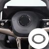 Soft Carbon Fiber Steering Wheel Emblem Ring Trim For BMW 5 Series G60 i5 2024+