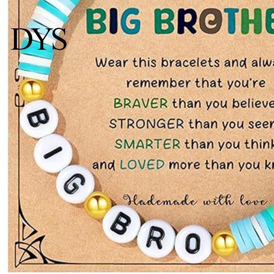 Adjustable Kids Bracelet Sister Friendship Beaded Bohemian Colorful Polymer Clay Beads Big Sis Gift for Women Friends Girls Daily Wear