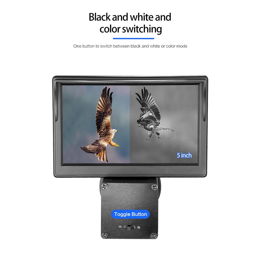 Fire Wolf 5.0 inch display Siamese night vision HD 1080P oscilloscope camera infrared illuminator rifle sight hunting optical system