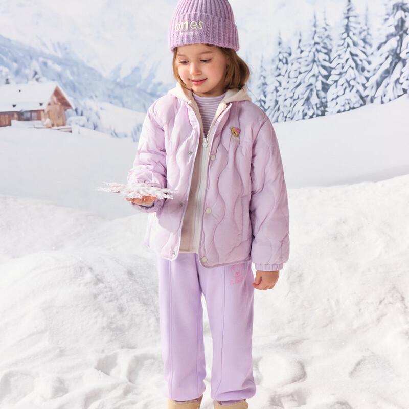 PawinPaw Kids' Cartoon Bear Faux Two-Piece Down Jacket