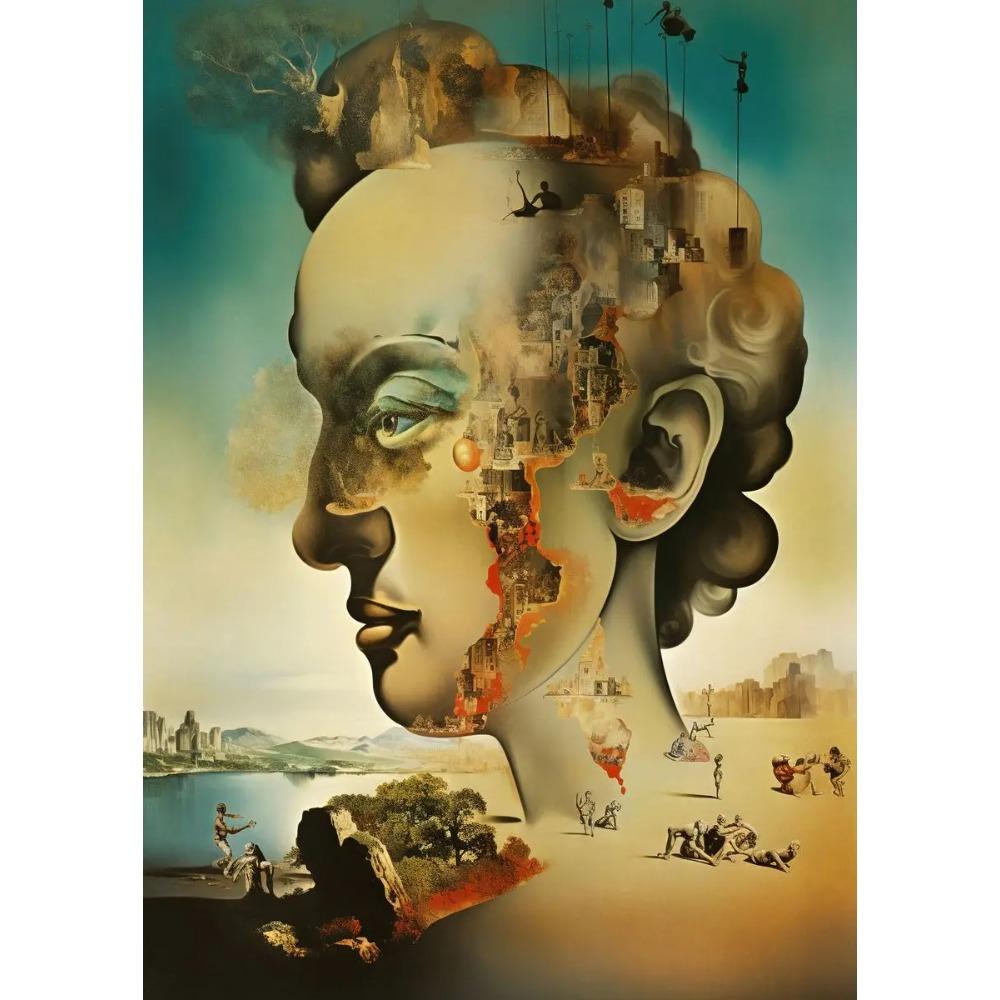 Surrealism Salvador Dali Artworks Surreal Temporal Paradox Poster Canvas Painting Wall Art Prints Picture for Room Home Decor