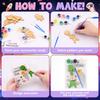 12 Pcs Astronaut Space Birthday Theme Party Favors Wooden Painting Crafts Kits Bulk With Game Cards Paint Brushes Decorations Fo