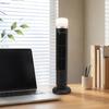 Quiet Bladeless Tower Fan USB Powered Small Tower Fan with 2 Wind Speeds & Soft Night Light for Bedroom Home Office Indoor