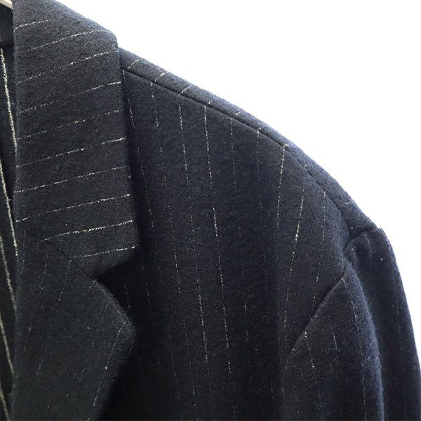 08sircus wool blend stripe tailored jacket 2/48 black Men's Used