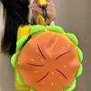 JIAERDI Cartoon Cheeseburger 3D Crossbody Bag Women Girls Cute Versatile Large Capacity Shoulder Purse Ladies Whimsical Handbag