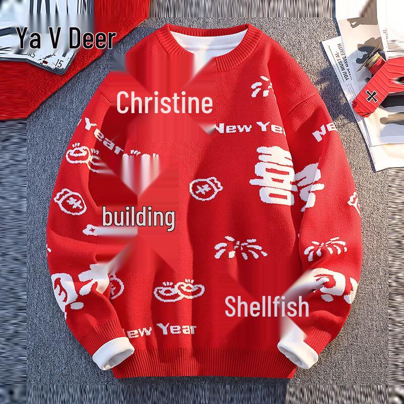 Yalu Men s Loose Fit Printed Pullover Sweatshirt 4XL