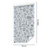 Wallpaper School Supplies Light Gray and Gray 50x1000