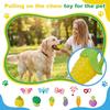 Jouets à tirer interactifs mignons pour chiens avec couineurs - Jouets à mâcher pour le nettoyage des dents et le jeu de liaison