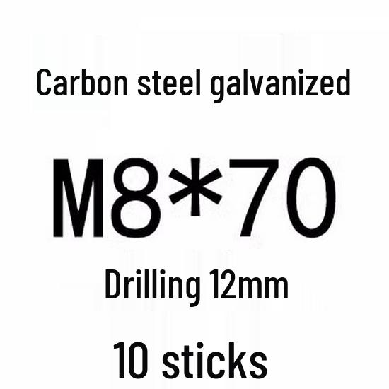 Extra Long Expansion Screws Set - Pull-Out Bolts M6/M8/M10/M12/M14/M16 in Various Sizes (200x250x300x400)