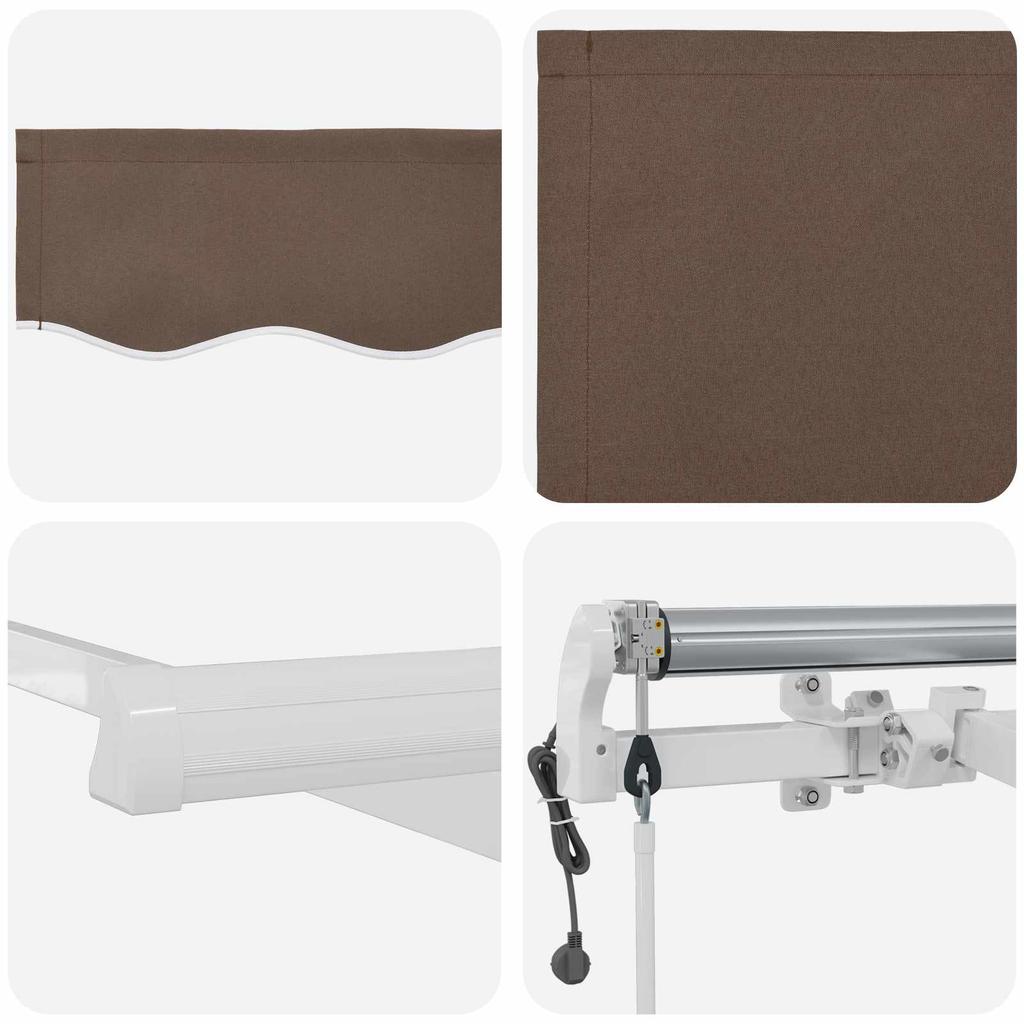 Awning Fabric Taupe 400 x 300 cm Polyester