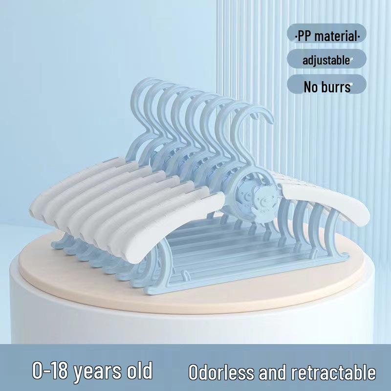 Non-slip Retractable Baby Clothes Hanger - Multifunctional & No-Marks 