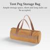 Outdoor Camping Tent Peg Ground Nail Storage Bag Tent Hammer Long Ground Nail Storage Bag Portable