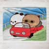 Bubu Dudu Panda Bear Flannel Throw Blanket Series Kids Blankets Sofa Decoration Bear and Pa blankets Cozy Soft Couple kids gift