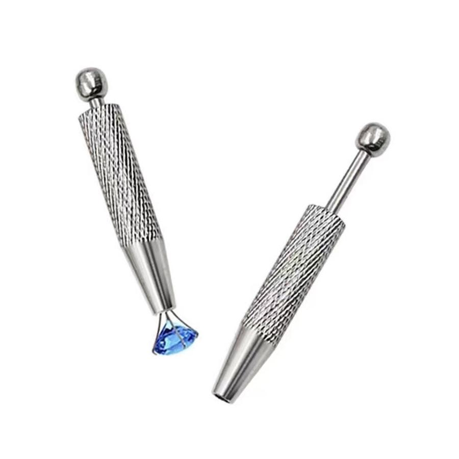 Stainless Steel Non-Slip Jewelry Grabbing Tool with Long & Short Four-Claw Clip