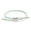 Bracciale in Acciaio a Forma di H: Acciaio Inossidabile Regolabile, Oro 3D, Impermeabile, Resistente al Sudore, Design a Corda