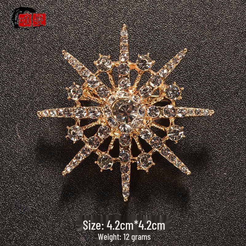 Japanese Style Luxury Brooch: Elegant High-End Women's Pin for Sweater or Lapel