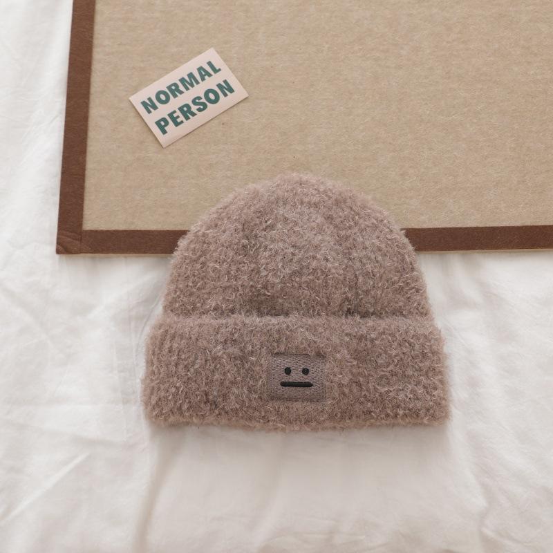 

Hat Women s Korean Style Autumn and Winter Fashion Versatile Wool Hat Thickened Knitted Hat Warm and Personalized College Cool Hat one size