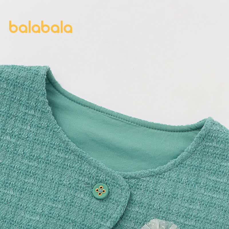 Girls' Autumn Ruffle Collar Shirt & Cake Skirt Three-Piece Set