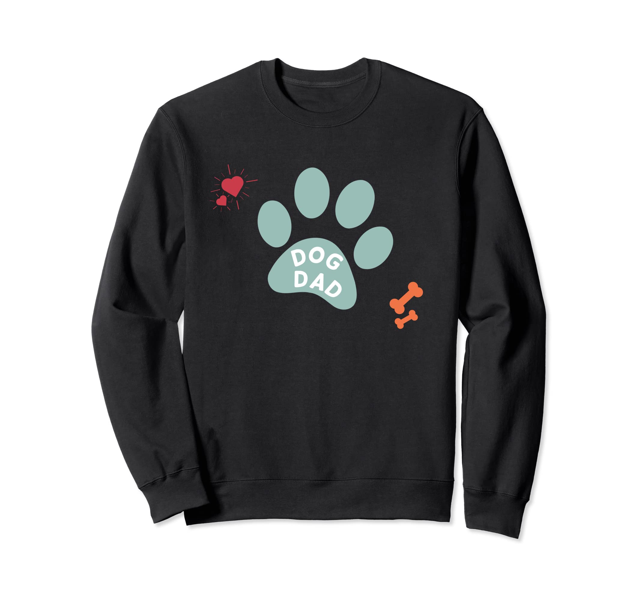 

Dod Dad Color Paw Print Sweatshirt