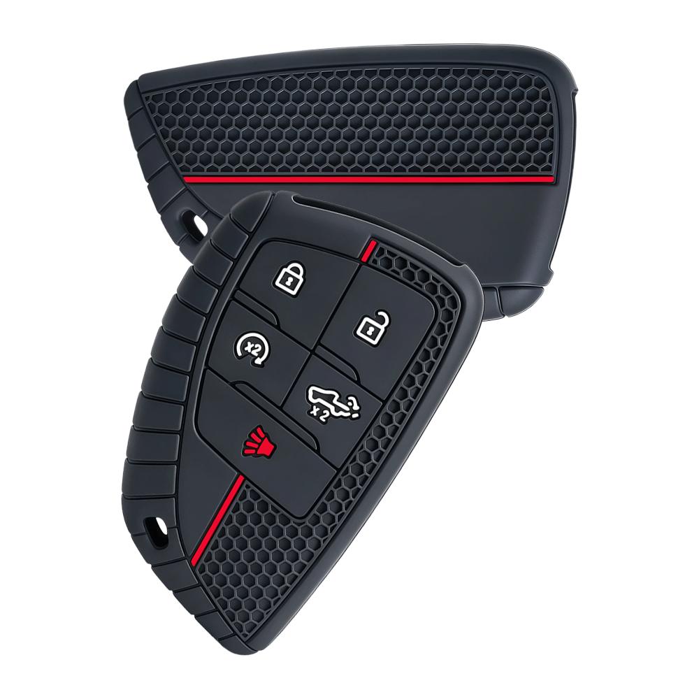 5 Button Flip Remote Car Key Case Cover Shell Holder Protector Silicone For Chevrolet Silverado Gmc Sierra Buick