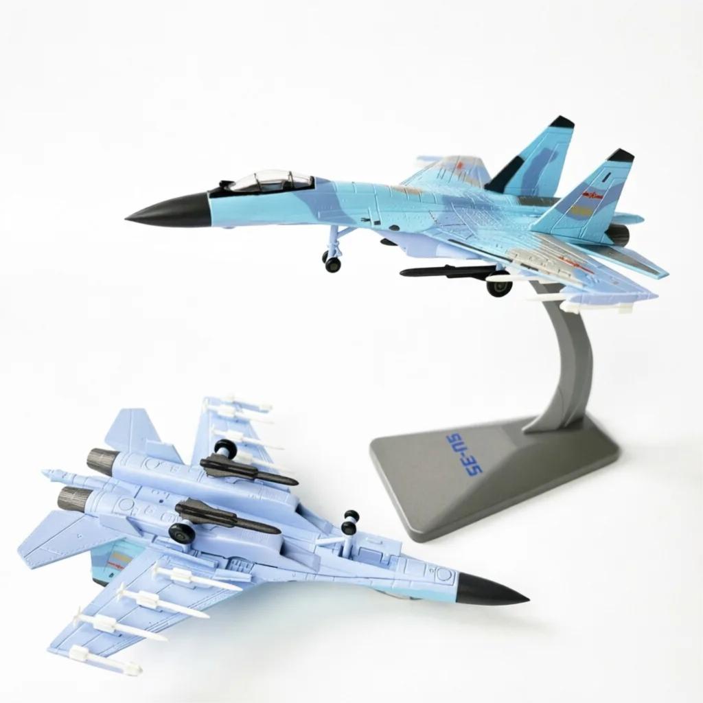 1/144 Scale Model Airplane Air Force Su35 Fighter Air Force Su35 Fighter Metal Collectible Aircraft with Base Souvenir Hobby