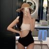 Source Korean Version of Single Shoulder Swimsuit Female Sexy Split Small Chest Waist New Fashion Hot Spring Vacation Swimsuit