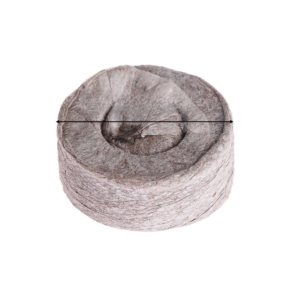 Jiff Coconut Bran Peat Soil Nutrient Block: 30mm Matrix, Non-Woven, Lightweight, Durable Seedling Packaging.