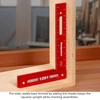 Woodpeckers Precision Woodworking Made In the Feature Pack Metric Shoulder Laser Engraved Scale Square, 300mm, Aluminum, USA, Square, Self-Standing,