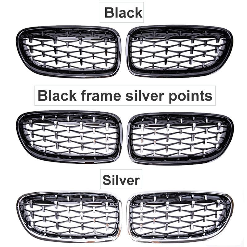 Car Front Bumper Sport Racing Grill Grilles For BMW 5 Series F10 F11 F18 520I 523I 528I  520D 530D 10-16 Diamond Kidney Grille