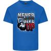 Never Give Up Gym Training Top Bodybuilding Unisexs Light Cotton TShirt
