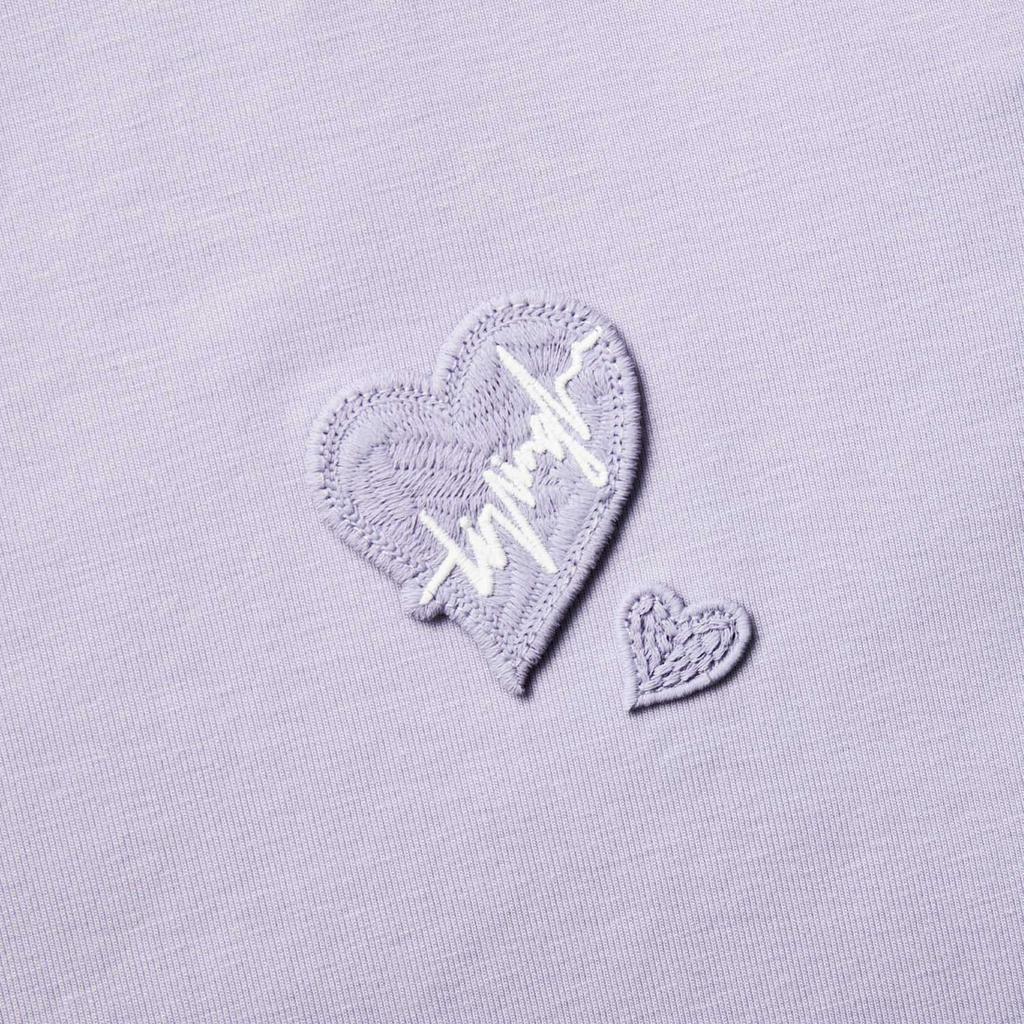 Li Ning Sports Lifestyle Series Solid Color Round Neck Comfortable Breathable Versatile Short Sleeve T-Shirt Women T-Shirts Sea-Salt-Purple AHSV990-6