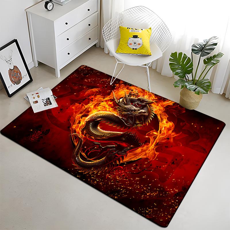 Chinese Five Elements Tai Chi Eight Diagrams Carpet Living Room Children's Carpet Home Decor Carpet Door Mat Rugs for Bedroom