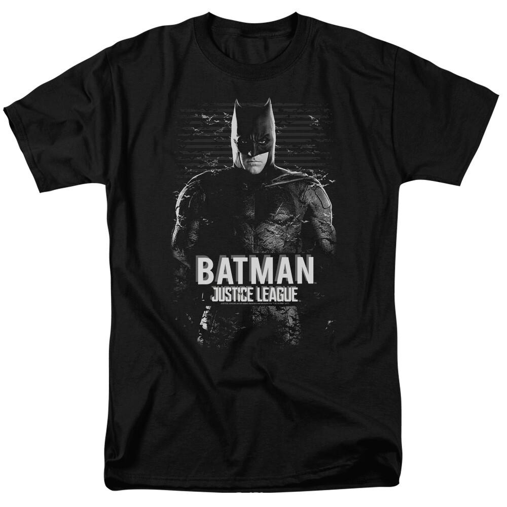 Justice League Batman T Shirt Licensed Comic Book Movie Tee Classic New Black L