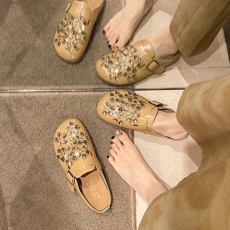 Flats Shoes Women Fashion New High Quality Light Slip on Causal Round Toe Slippers New Plus Size Flat Slippers Zapatos De Mujer