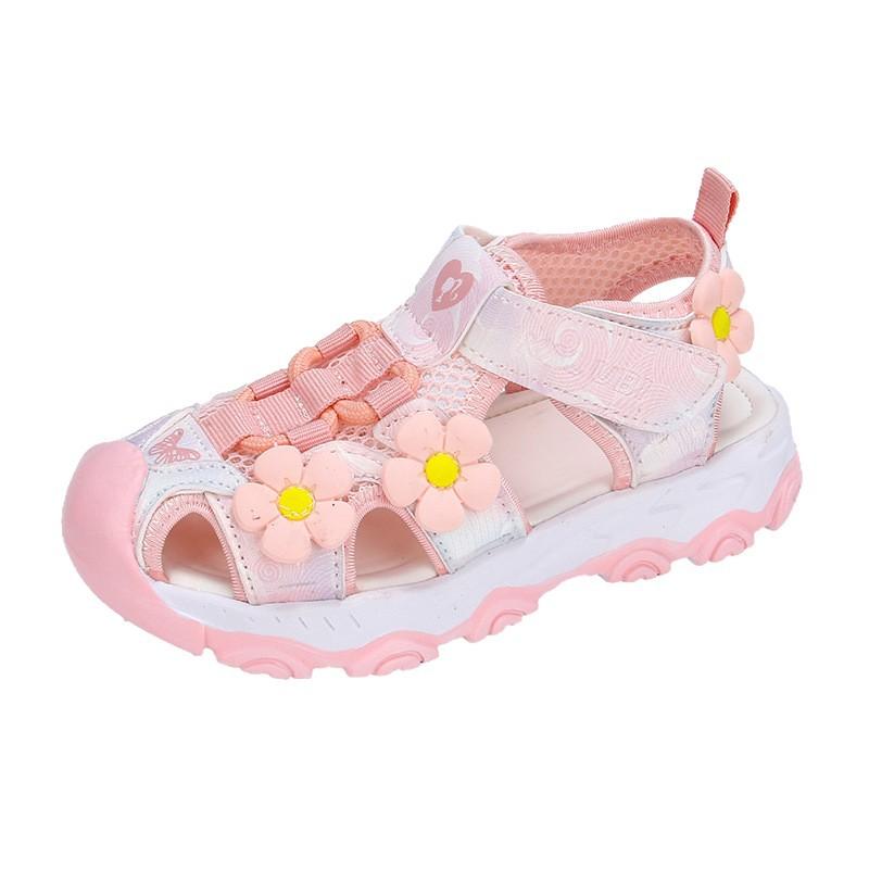 Girls' Sandals2026New Summer Closed-Toe Princess Shoes for Girls, Korean Style Casual Beach Shoes for Children