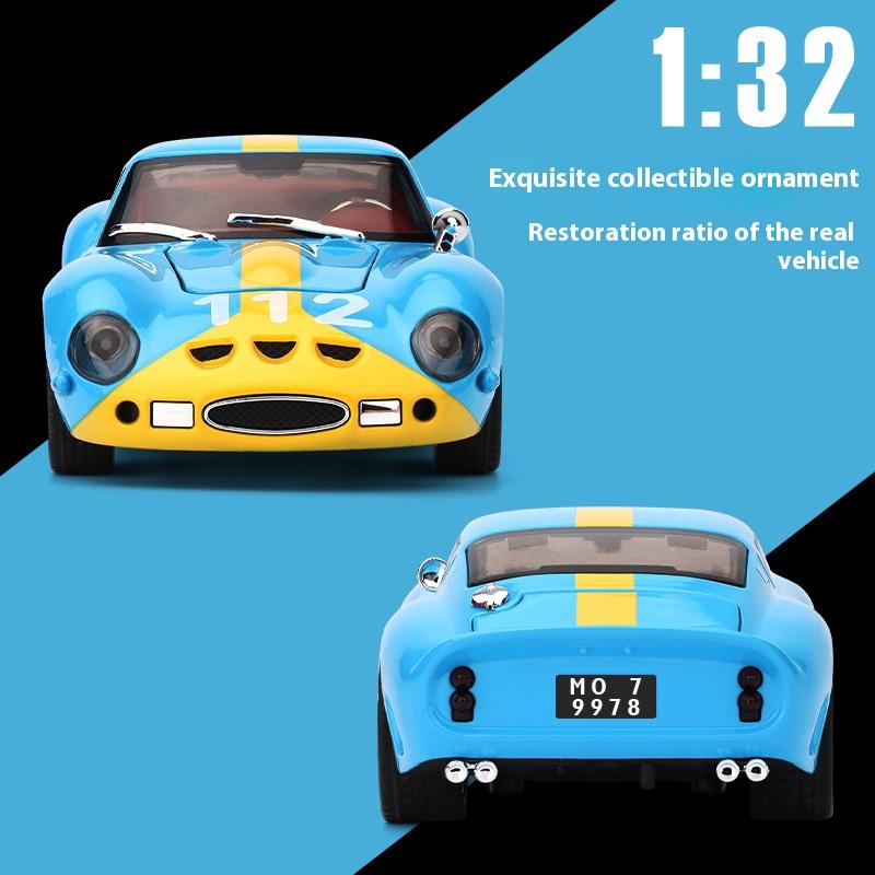 Simulated 1/32 Ferrari Track Version 250-GTO Car Model, Alloy Die-cast, Sound and Light, Children's Toy Car, Birthday Gift