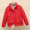 Winter down padded clothes women's casual versatile stand-up collar new small padded jacket thin short padded jacket