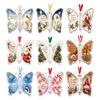Acryl-Schmetterlings-Ornament Kassenhalter mit Mittelrohr und Aufhängeband für Weihnachtsbaumschmuck und Geschenkauslagen
