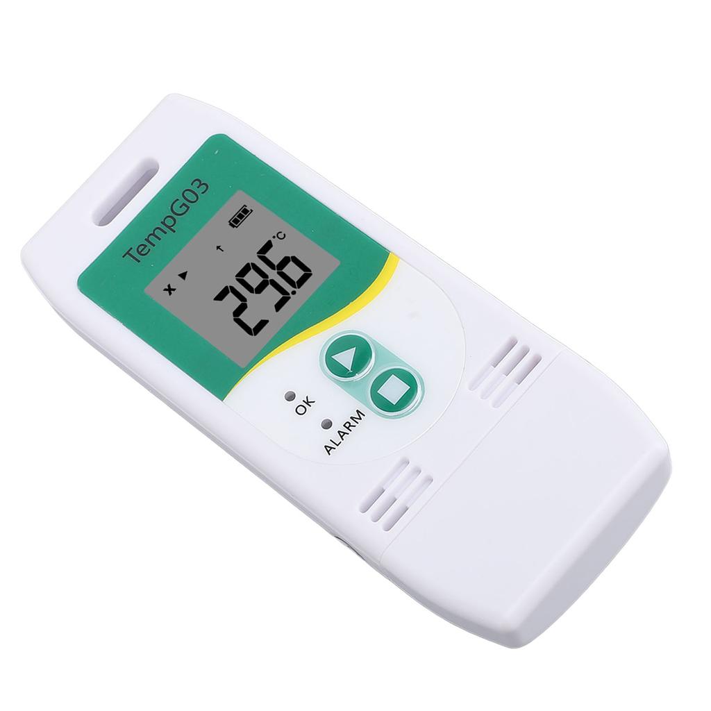 Temperature Humidity Logger with PDF CSV Report USB 32000 Points High Accuracy Over Temperature