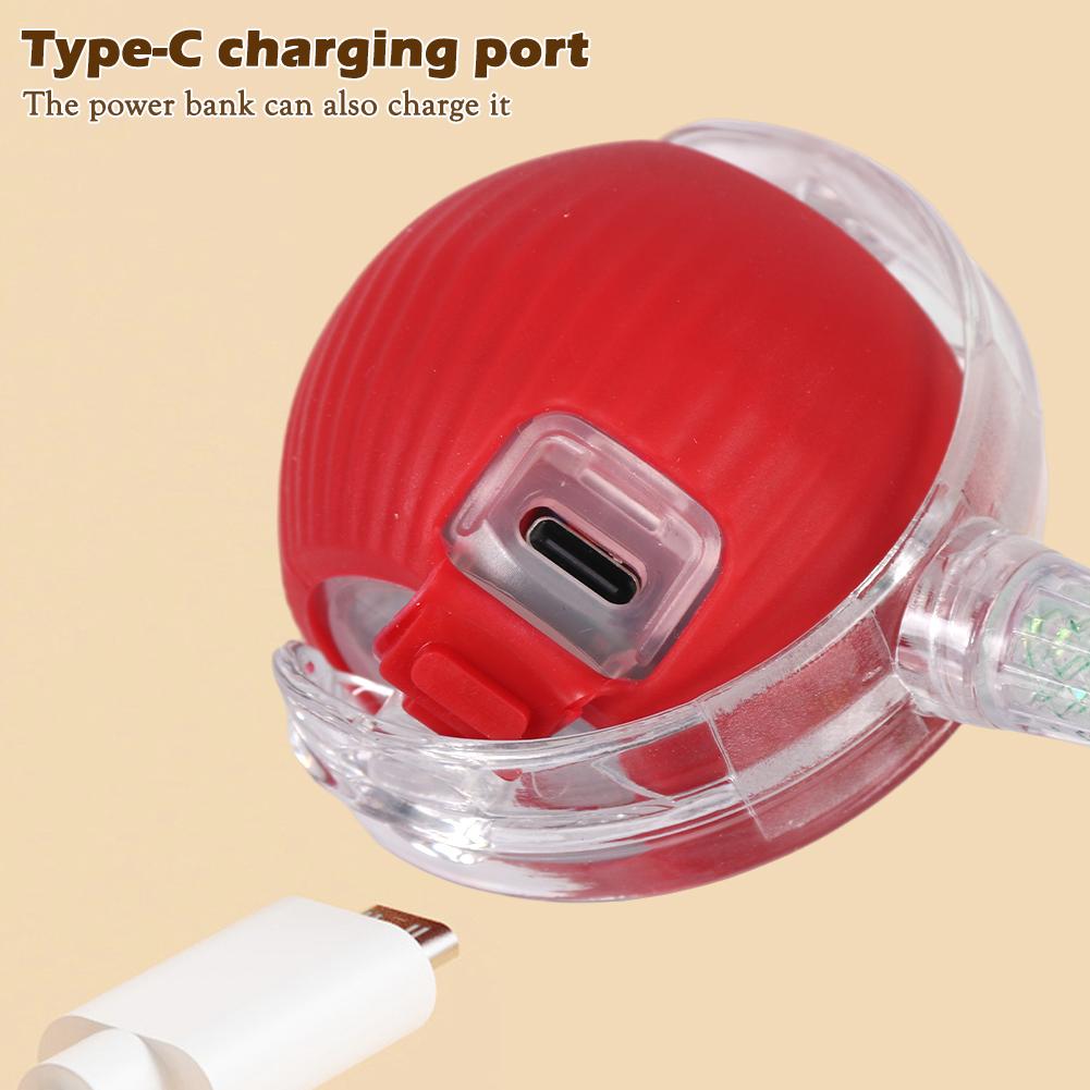 Hot New Automatic Interactive Teasing Cat Ball Durable Chew-resistant with Fake Tail Intelligent Pet Cat Dog Play Prop Accessory