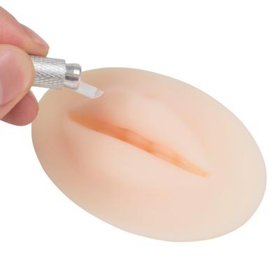 Tattoo Practice Fake Lip High Simulation 3D Microblading Practice Skin Permanent Makeup Silicone Fake Skin Beginners Cosmetic Makeup Tattoo
