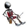 Metal Bulb Figure Figurine Sitting Bulb Head Man Ornament Mechanical