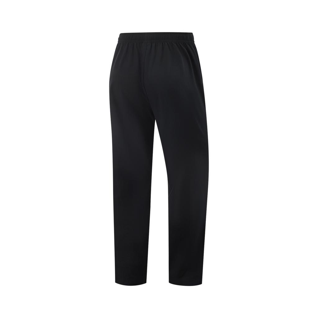 Li-Ning Breathable Solid Color Mid-Rise Comfortable Straight-Leg Sports Pants Men Bottoms Black AYKV141-2