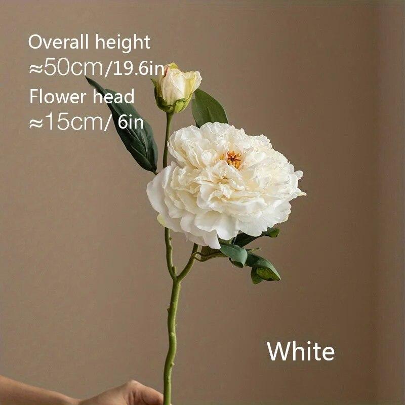Peony Simulation Flowers, Home And Living Room Artificial Flower Decorations, Dining Table Dried Flower Bouquet Decoration