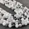 Čierne rutílové hladké okrúhle prírodné korálky, Čierne rutílové hladké korálky, Čierne rutílové hladké korálky, Veľkosť 6mm 8mm 10mm, Korálky na šnúre 14-15 palcov.