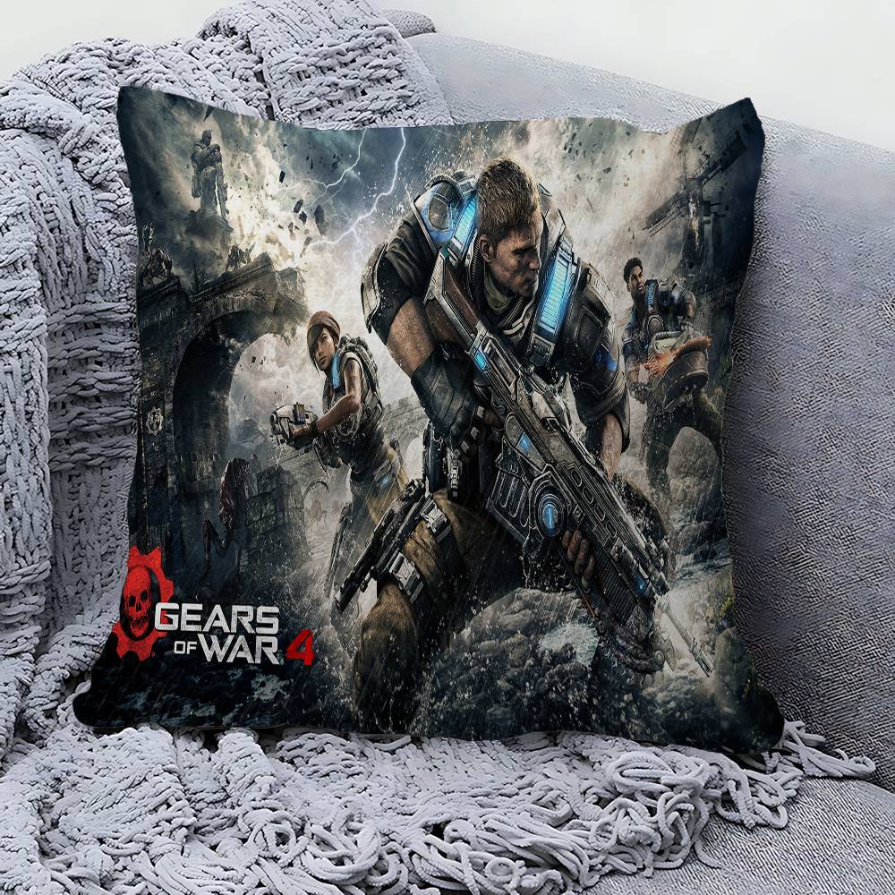 G-Gears O-Of W-War Decorative Room Aesthetics Pillow Case Home Decor Bedroom Sofa Bed Couch Pillow Cover 45x45