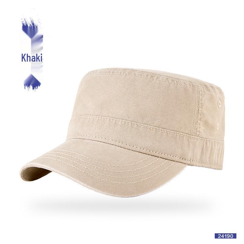 Large Head Military-Style Duckbill Cap - Sun Protection for Middle-Aged & Elderly Men