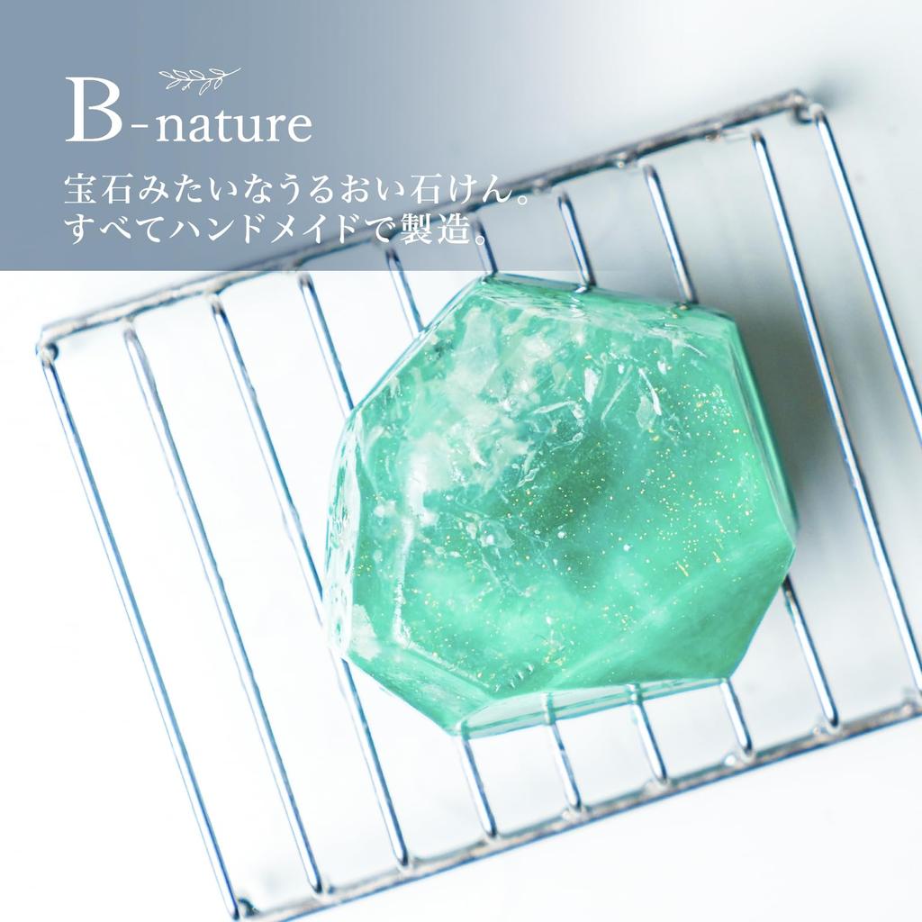 Fujiei Jewelry Jade Solid Face Hand Natural Pleasant Made in B-nature Soap, Soap, Fragrance, Wash, Wash, Gemstone, Stone, Fragrance, Vegetable-Based