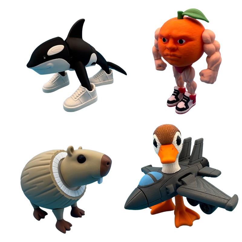 Tralalero Tralala Shark Figure Lirili Larila TungTungTung Sahur Toy Miniatures Shimpanzini Bananas Tralalerotralala Figurines